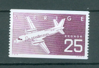 Švedska 1987 letalo SAAB SF 340 sam. znamka MNH** 10% Michela