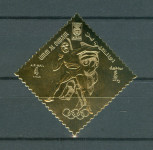 Umm al Qiwain 1968 šport met krogle Olimpiada zalat znamka MNH** 5% Mi