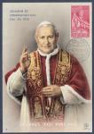 Vatikan 1958 - Maksimum karta ob kronanju Papeža Janeza XXIII