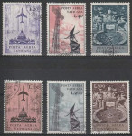 VATIKAN 1967 LETALSKA POŠTA ARHITEKTURA ** Mi 517/522 serija žig (16)