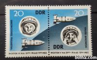 vesoljski poleti - DDR 1963 - Mi 970/971 - serija, čiste (Rafl01)