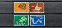 živali - Liechtenstein 1973 - Mi 591/594 - serija, čiste (Rafl01)