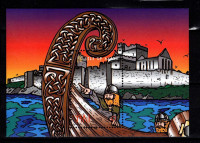 Znamke Isle of man 1998 blok vikinška ladja