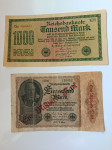 1000 Mark 1922 , 1000 Mark 1922 pritisk  1 milijard Mark