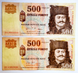 Madžarska 500 forintov 2005 in 2011