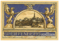 50 Pfennig 1920, UNC Notgeld, Nemčija, Greiffenberg in Schlesien