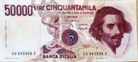 50000 lir 1984 Italija Vf