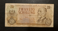 AVSTRIJA 20 SCHILLING  1956