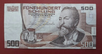 AVSTRIJA 500 SCHILLING 1985