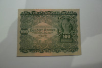 AVSTROGRSKA BANKOVEC 100 KRONEN 1922