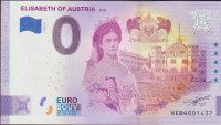 BANK. 0 EURO CESARICA ELIZABETA-SISI 123.oble.smrti (EV.BANKA)2021.UNC