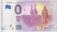 BANK. 0 EURO HRVAŠKA-ZAGREB katedrala(EVROP. BANKA)2019.UNC