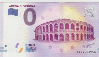 BANK. 0 EURO -ITALIJA VERONA-ZNAMENITOSTI, ARENA(EVRO. BANKA)2025.UNC