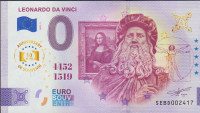 BANK. 0 EURO -LEONARDO DA VINCI 1452-1519 (EVRO. BANKA) 2025.UNC