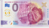 BANK. 0 EURO -ROMEO IN JULIJA-ITALIJA VERONA  (EVRO. BANKA)2025.UNC