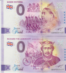 BANK. 0 POUND-KRALJI,VIKTORIJA, RIČARD LEVJESRČNI (EVRO.BANKA)2022.UNC