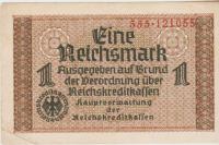 BANK.1 REICHSMARK PR136a-OKUP.DEŽELE(NACI REICH NEMČIJA)1940.VF/XF