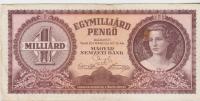 BANK.1000000000 1 MILLIARD PENGO P125 (MADŽARSKA) 1946.VF
