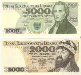 Bankovec 2000,5000 ZLOTYCH ( POLJSKA) 1982.UNC