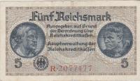 BANK.5 REICHMARK 7.št (NACI.REICH NEMČIJA)1940.VF