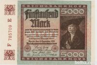 BANK.5000 MARK P81b/2 (REICH NEMČIJA)1922.aUNC/UNC