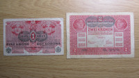 bankovca 1 in 2 krone
