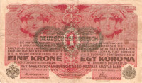 BANKOVEC   1 krona   1916  AVSTRO OGERSKA
