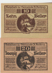 BANKOVEC 10,20 HELLER not geld "ST.PANKRAZ" (AVSTRIJA) 1920.UNC