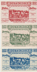 BANKOVEC 10,20,50 HELLER not geld "Weitenegg" (AVSTRIJA) 1920.UNC