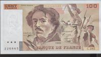 BANKOVEC 100 FRANCS P154h.2 (FRANCIJA) 1995.aUNC