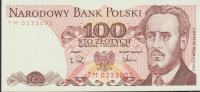 BANKOVEC 100 ZLOTYCH P143e.2 (POLJSKA) 1988.UNC