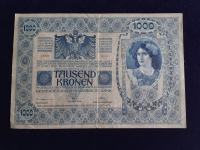 Bankovec 1000 kron 1902 VF