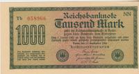 BANKOVEC 1000 MARK P76b NN (NEMČIJA)1922.aUNC/UNC