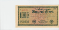 BANKOVEC 1000 MARK P76b.1-rdeče (N.RAICH NEMČIJA)1922.aUNC/UNC