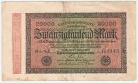BANKOVEC 20 000 mark 1923 Nemčija