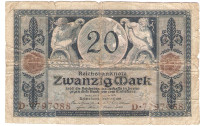 BANKOVEC  20 mark  1915  Nemčija
