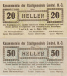 BANKOVEC 20,50 HELLER not geld "GMUND" (AVSTRIJA) 1920.UNC