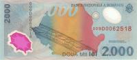 BANKOVEC  2000 lei (polymer) 1999 Romunija
