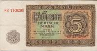 BANKOVEC 5 MARK P11b (NEMČIJA NEMŠKA DEMOKRATIČNA REPUBL. DDR) 1948.VF