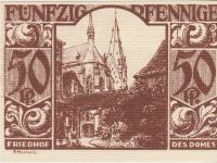 BANKOVEC 50 pfennige PADERBORN ( NEMŠKI RAICH NEMČIJA) 1921.UNC