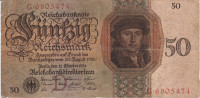 BANKOVEC 50 REICHMARK P177 (NEMŠKI REICH NEMČIJA) 1924.VF