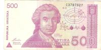 BANKOVEC   500 dinarjev  1991 Hrvaška