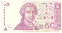 BANKOVEC   500 dinarjev 1991 Hrvaška