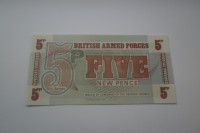 BANKOVEC BRITISH ARMED FORCES 5 NEWPENCE 1972 UNC