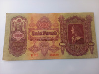 Bankovec Madžarska 100  pengo 1930