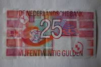 Bankovec Nizozemska 25 guldnov