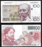 BELGIJA  2 x 100 frankov iz obtoka (VF/XF)