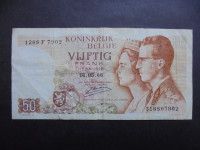 BELGIJA 50 FRANCS 1966
