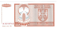 BiH P147a BANJA LUKA 1000000000 DINARA 1993  UNC