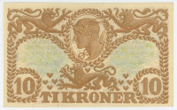 DANSKA 10 kron , II sv vojna (1943) UNC